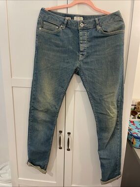 Topman Slim Light Blue Denim Jeans